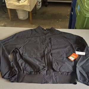 Bass Outdoor NWT Black Lightweight Zip Bomber Jacket